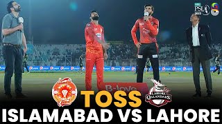 Toss | Islamabad United vs Lahore Qalandars | Match 26 | HBL PSL 8 | MI2A