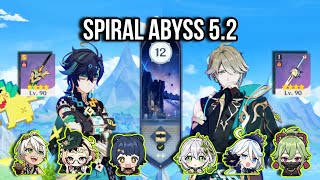 C0 Kinich Burning & C0 Al-Haytam Hyperbloom | Spiral Abyss 5.2 | Genshin Impact