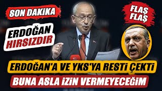 Kılıçdaroğlu'ndan flaş açıklama: Erdoğan'a ve YSK'ya Resti Çekti | Asla İzin Vermeyeceğim