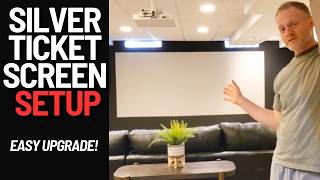 How to Set Up a Silver Ticket 2.35:1 Cinematic Widescreen Projector Screen (Step by Step)