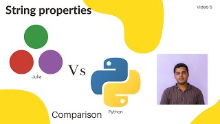 Learn Julia from Python: String properties and methods