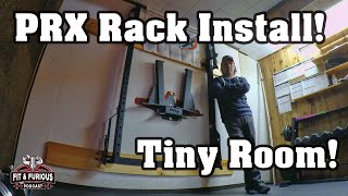 PRX Folding Squat Rack Install In Tiny Room!