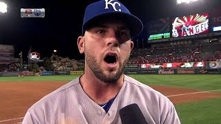 KC@LAA Gm1: Moose discusses his clutch go-ahead homer