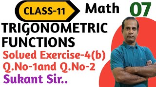 TRIGONOMETRY FUNCTION Part-07#11thclass #11thmaths #class-xi#chseodisha #chsemath #trigonometry