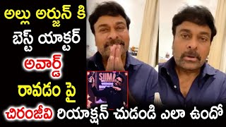 అల్లు అర్జున్ కి బెస్ట్ యాక్టర్ అవార్డ్ రావడం పై చిరంజీవి షాకింగ్ కామెంట్స్ | Chiranjivi | Pushpa2 |