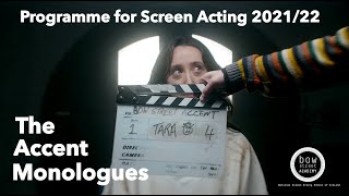 MONOLOGUE SHOWCASE - Programme for Screen Acting 2021/22