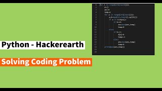 Coding Problem Solving on Hackerearth | Dictionary | map | split in Python