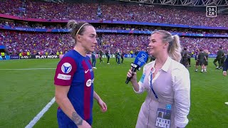 Lucy Bronze's Immediate Reaction To Winning The UWCL AGAIN