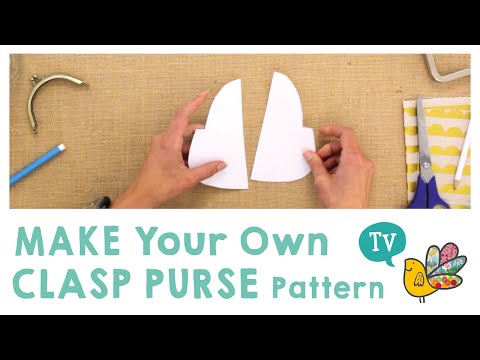Make your own Clasp Purse Pattern. Make your own Clasp Purse Pattern.
