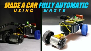 Tried To Make A Robotic Car Using Waste + Its Chargable | How To Make Robotic Car Using Waste.