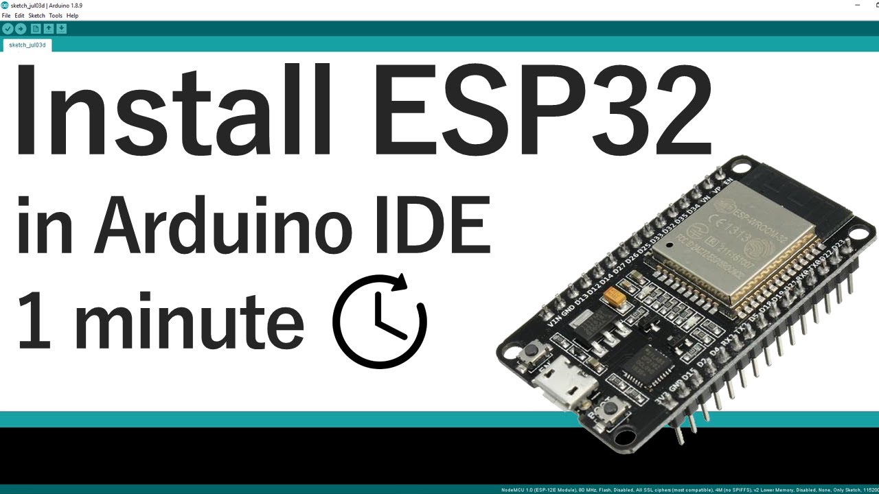 Install The ESP32 Board In Arduino IDE In Less Than 1 Minute (Windows ...