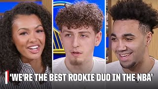 Asking GSW rookies about NBA Play-In, All-Rookie list, playing with Steph, CP3 & more! | NBA Today