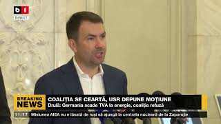 DECLARAȚII CĂTĂLIN DRULĂ COALIȚIA SE CEARTĂ, USR DEPUNE MOȚIUNE ÎMPOTRIVA LUI VIRGIL POPESCU