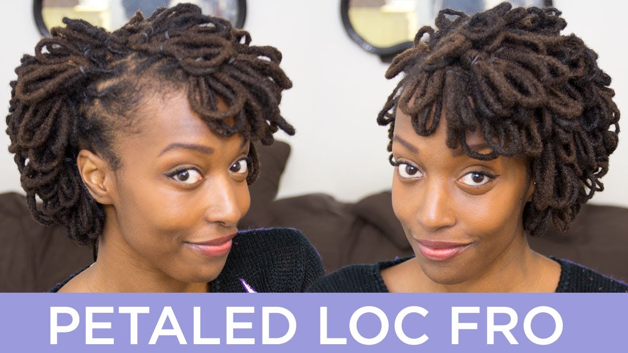 Loc Hairstyle Tutorial Petaled Loc Fro Youtube