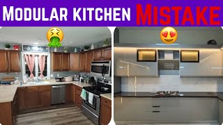 Modular kitchen design! Kitchen transformation before/After ✅