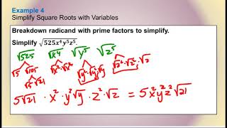 Lesson 7-5 Simplifying Radical Expressions