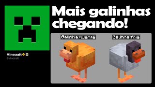 NOVOS TEASERS OFICIAIS! MAIS VARIANTES DE GALINHAS NO MINECRAFT!