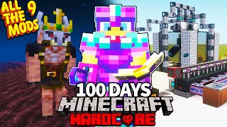 I Survived 100 Days in ALL THE MODS 9 HARDCORE MINECRAFT AGAIN...