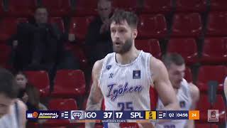 AdmiralBet ABA League 2024/25 highlights, Round 16: Igokea m:tel – Split (11.1.2025)