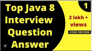 Functional Interface/ Lambda /Why Functional Interface/Why Lambda Expression/Java 8 interview/