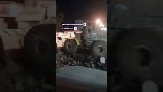 Israeli military bulldozers destroy streets near Jenin Government Hospital