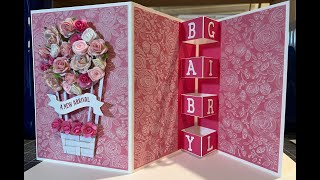 Trifold Popout Floral Balloon Card