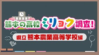 熊本の高校魅力調査【熊本農業高等学校編】