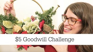 $5 Goodwill Challenge | Thrift Store Makeover