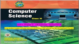 CBSE : Python : Coin Toss Simulation: Using random module, simulate tossing a coin N times.