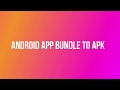 Android App Bundle (.aab) to Android Application (.apk) using bundletool.jar in windows cmd