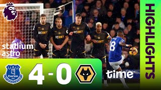 Everton 4 - 0 Wolverhampton Wanderers | 2024/25 Premier League Highlights | #TimeWiFi7