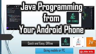 Java programming from Android Mobile | one click compile | run
