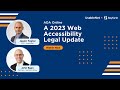 ADA Online: A 2023 Web Accessibility Legal Update