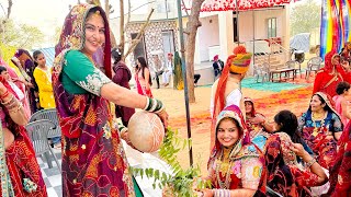 Shekhawati wedding chak poojan,शेखावटी शादी में दोघाड़ पूजन |marwadi traditional wedding