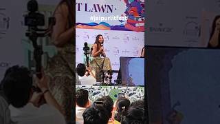 Jaipur literature festival PRAJAKTA KOLI at JLF for her new  book launch TOO GOOD TO BE TRUE #viral