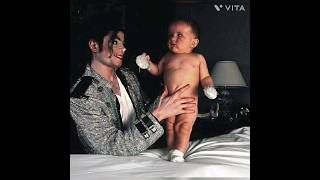 Michael Jackson with his cutie pie Prince Jackson #mj #princejackson #shorts