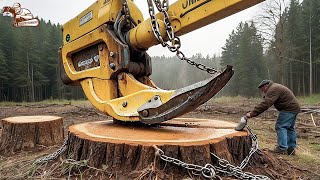 35 Amazing Chainsaw Machines Working Fastest | Monster Stump Removal Excavator #9