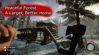 Relaxing Sons of the Forest Gameplay - Day 8:  Creating a Larger, Better Home