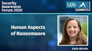 Human Aspects of Ransomware