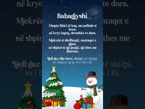 Babagjyshi 🎅 | Vjersha Per Vitin E Ri #vjershaperfemije #viti I Ri ...