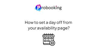 How to Set Time Off in Availability Page