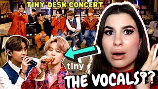 BTS - Tiny Desk Concert (Dynamite, Save Me, Spring Day) | FIRST REACTION