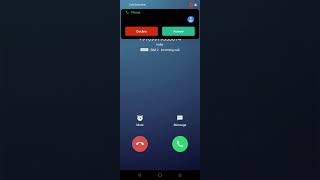 Vivo v27e incoming call