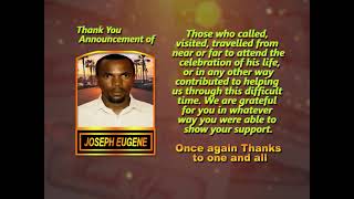 Joseph Eugene ~ Thank You