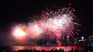 【4K原聲完整版】香港2024年春節農曆初二煙花秀 Hong Kong Lunar New Year Fireworks Show 2024