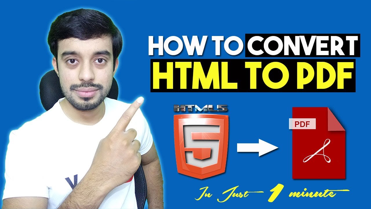 How To Convert HTML To PDF | HTML To PDF Converter | Convert Html To ...