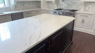 Calacatta Laza quartz  kitchen.