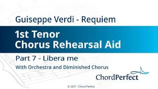 Verdi's Requiem Part 7 - Libera Me - 1st Tenor Chorus Rehearsal Aid