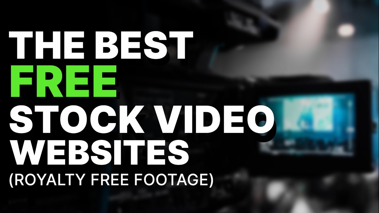 Best Free Stock Video Footage Websites 2020 ~ Royalty Free B-Roll - YouTube