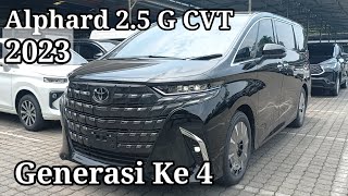 Toyota New Alphard 2.5 G CVT Black Tahun 2023 | Eksterior - Interior | Toyota Medan